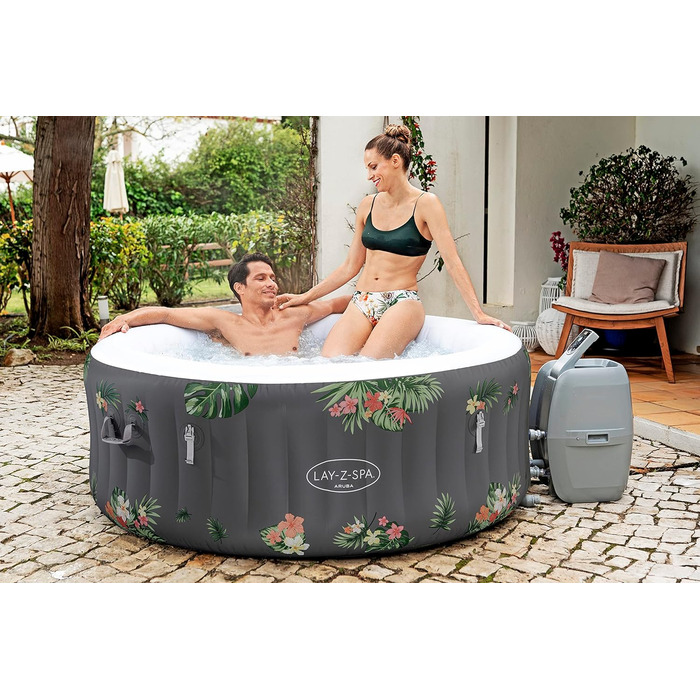 Надувний спа-басейн з гідромасажем Bestway Lay-Z-Spa Miami AirJet Whirlpool, для 2-4 осіб, 180 x 66 см