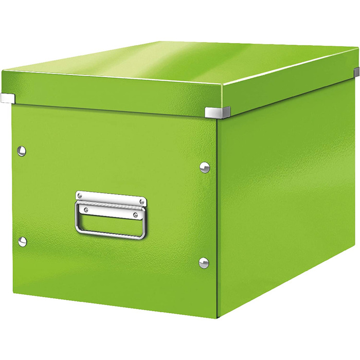 Ящик для зберігання і транспортування Leitz Click & Store, кубічна форма, 61080095 (великий, зелений)