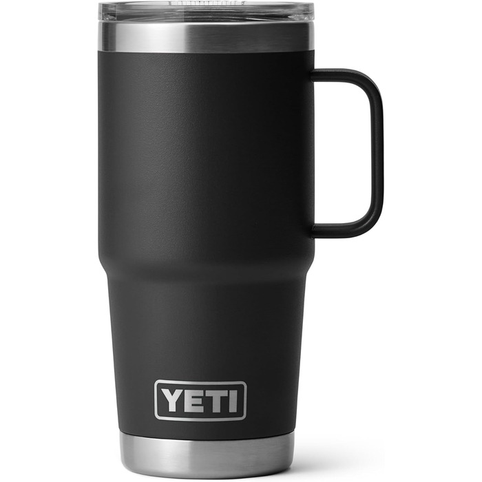 Термос YETI Rambler з кришкою Stronghold, чорний, 20 oz (591 ml)