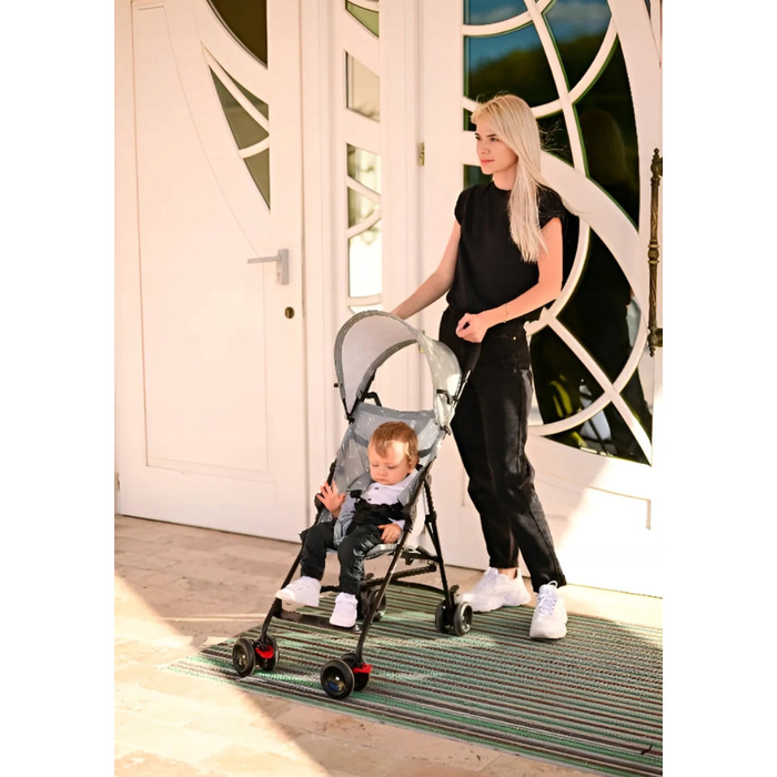 Дитячий візок-парасолька Lorelli VAYA, рожевий (вага 4,40 кг), складаний