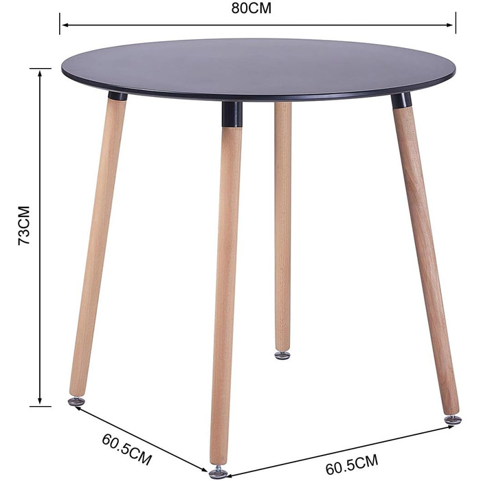 Комплект обіднього столу з 4-ма сірими стільцями | 5-ти частинний обідній набір | Обідня група для вітальні, кухні, їдальні | Сірі стільці (білі стільці, чорний стіл)