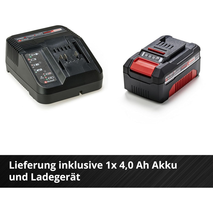 Акумуляторний газонокосарка Einhell GE-CM 18/33 Li Kit Power X-Change (18 В, ширина косіння 33 см, до 200 м², Brushless, кошик 30 л, висота косіння 25-65 мм, з акумулятором 4,0 Ah + зарядним пристроєм)