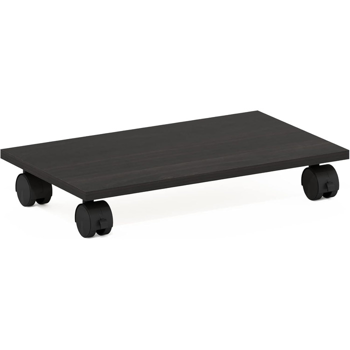 Підставка для комп'ютера та принтера Furinno Econ Home Office з роликами, Espresso, 1-рівнева