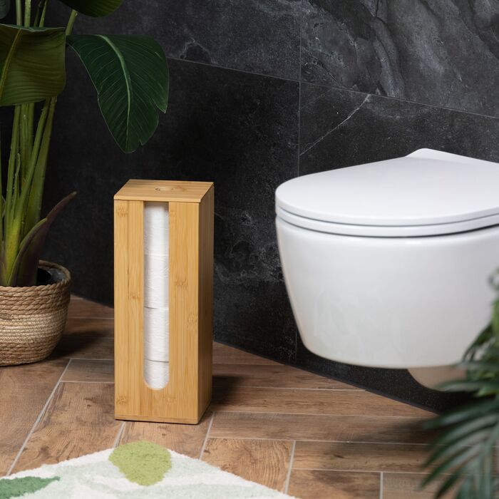 Тримач для туалетного паперу Relaxdays з бамбука