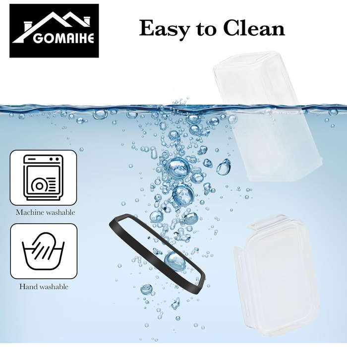 Набір контейнерів для зберігання GoMaihe (24 шт) з герметичними кришками: контейнери для продуктів з етикетками та маркером | Коробки для зберігання на кухню для мюслі, борошна, кукурудзяних пластівців та цукру | Без BPA | Можна мити в посудомийній машині