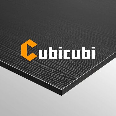 Ігровий кутовий стіл CubiCubi 170x120см з підставкою для монітора та сумкою для зберігання, чорний