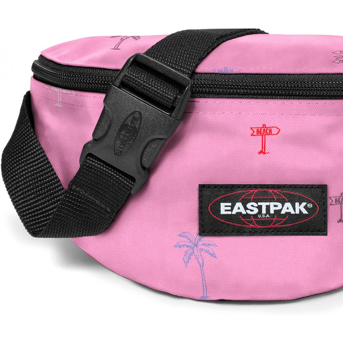 Сумка на пояс Eastpak Springer, 23 см, 2 л, синя (Icons Pink)