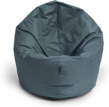 В-1 Функції з наповненням Подушка сидіння Подушка на підлогу Крісло BeanBag (діаметр 70 см, антрацит), 2-