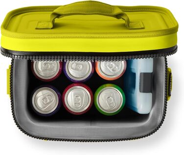 Чорний рюкзак-холодильник YETI Hopper Flip 8 (Firefly Yellow) - портативний, ізольований