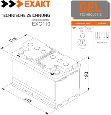 Акумулятор 110Ah 12V Сонячна батарея для автофургону Акумулятор для човнів