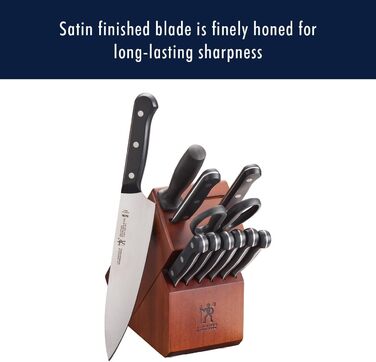 Набір ножів HENCKELS 17550-000 Solution, нержавіюча сталь, горіх, 12 предметів