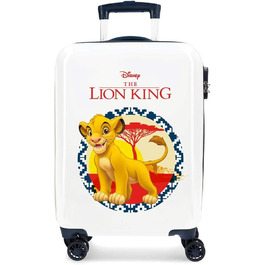 Кейс Disney The Lion King, синій, 37x55x20 см, з жорстким корпусом, з АБС-замком, 34 л, 2,6 кг, 4 подвійних колеса, ручна поклажа