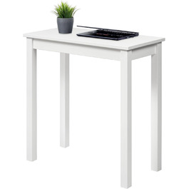 Стол журнальний/письмовий Hagge Home скандинавський, білий, 75x38x75 см