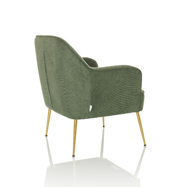 Крісло-релакс Тассос, тканина зелена, hjh LIVING