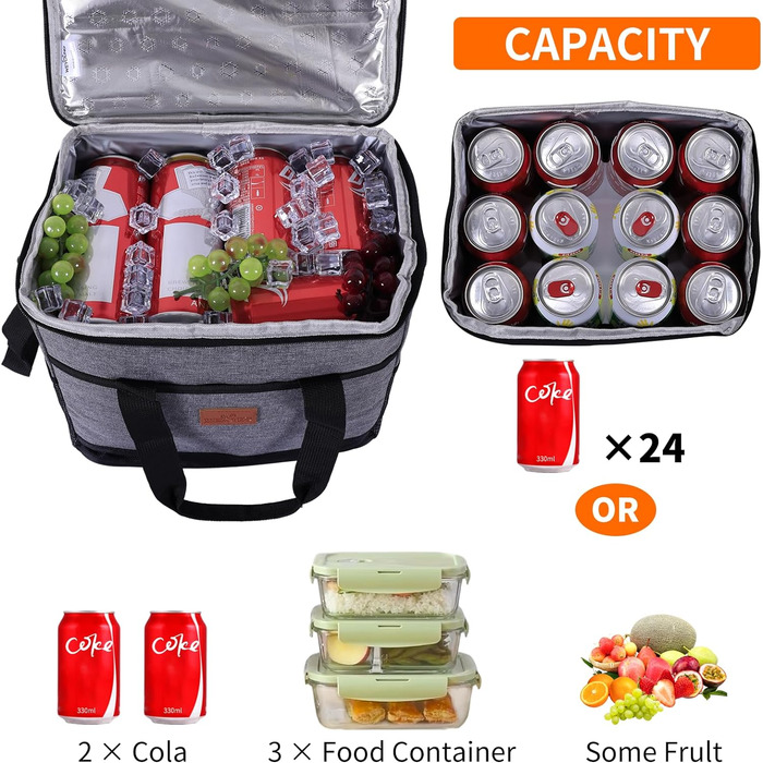 Сумка-холодильник/сумка для пікніка 15 л для кемпінгу, походів, барбекю тощо.