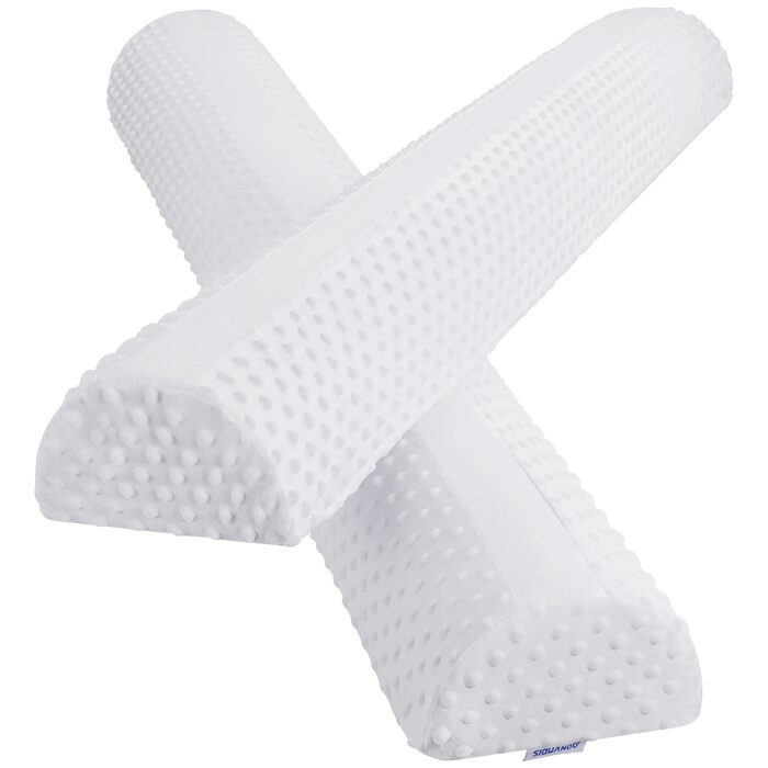 Бортик для ліжка дитячий захисний (2 шт, білий) - запобігає випаданню, знімний чохол, для немовлят та дорослих