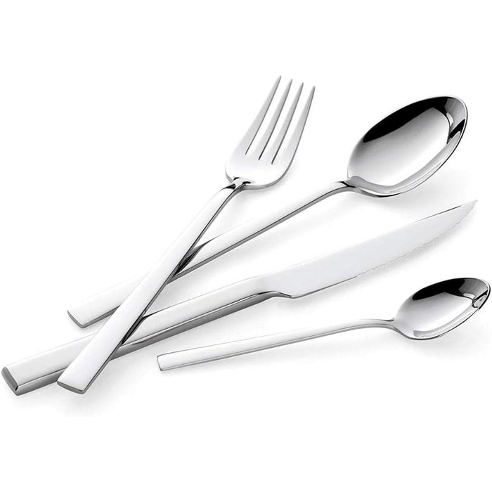 Набір столових приборів Lagostina Giada з нержавіючої сталі 18/10, 24 частини, для 6 осіб