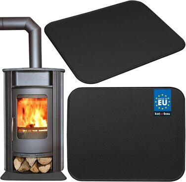 Підставка під камін KOTARBAU® з порошковим покриттям, сталева, 48 x 60 см, захист від бруду та іскр