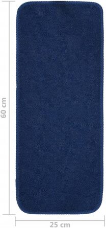 Ступінчастий килимок VidaXL ступінчасті килимки сходові килимки сходовий килимок захист сходів сходовий килимок захист сходів протиковзкий килимок 75x20 см (60 х 25 см, синій), 15 шт.