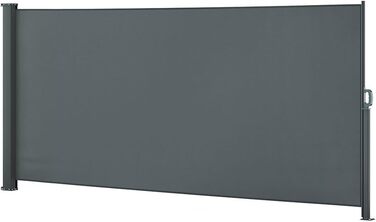Бічна маркіза OK-Living, висувний захисний екран, антрацит, 350x160 см