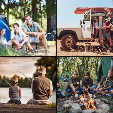 Складане кемпінгове ліжко ALPIDEX з м'яким матрацом та кишенею, витримує до 200 кг, сіре