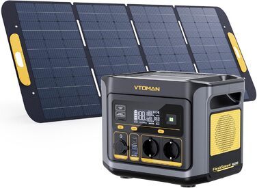 Портативна електростанція VTOMAN 600W (пікова 1200W) - 499Wh, LiFePO4, 100W USB-C, швидка зарядка, для кемпінгу та подорожей