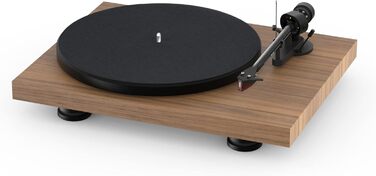 Програвач вінілу Pro-Ject Debut Carbon EVO з карбоновим тонармом, електронним перемиканням швидкостей та картриджем Ortofon 2M Red, натуральний горіх