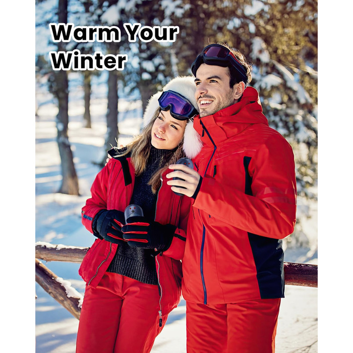 Електричний грієчка для рук Miaton 6000mAh - перезаряджуваний кишеньковий обігрівач для активного відпочинку, кемпінгу, подарунок чоловікам, жінкам, дітям (зелений/блакитний)