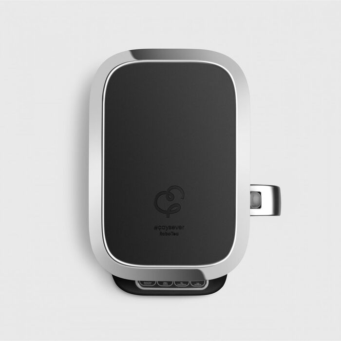 Чайоварка-робот Karaca Çaysever Pro 4-в-1: чайник, фільтр-кавоварка, 2500W, чорний/хром, з індикатором свіжості та голосовими підказками, об'єм 0,8 л (чайник) та 1,5 л (резервуар для води)