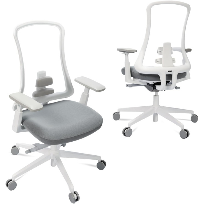 Офісний стілець ProtoArc Flexer Pro: ергономічний, з регулюванням глибини сидіння, сітчастою спинкою та підтримкою попереку - чорний