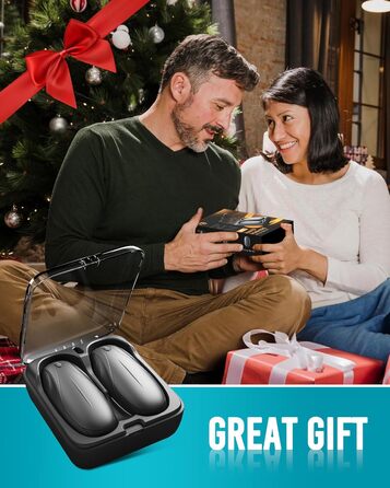 Електричний грієчка для рук 2-в-1 з магнітною основою та зарядним пристроєм, 14000mAh, 3 режими нагріву, для жінок, чоловіків, сімей, гольфу, полюванню та кемпінгу, чорний N7