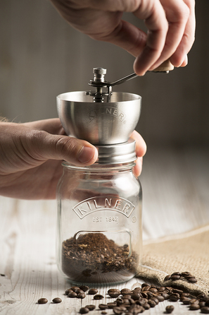 500 мл ручної кавомолки Jar Clear Kilner