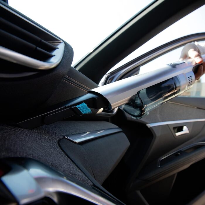 Ручний пилосос Cecotec Conga Rockstar: 210 Вт, цифровий, 20 кПа, до 40 хв роботи, 2 режими, аксесуари для меблів та матраців, сірий (Micro Essential)