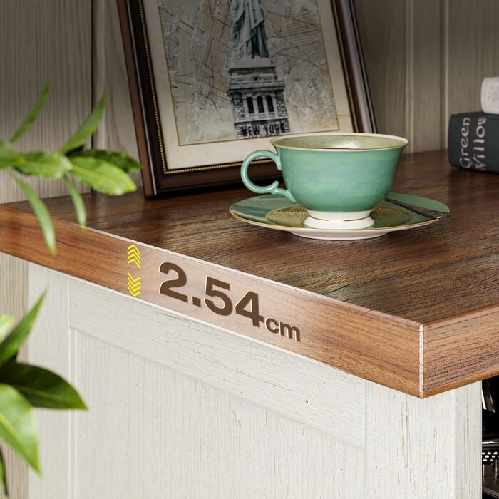 Тумба під ТВ Coleshome з розетками, USB, LED, 4 відкриті полиці та 2 шухляди, 150x35x65 см, білий та горіх