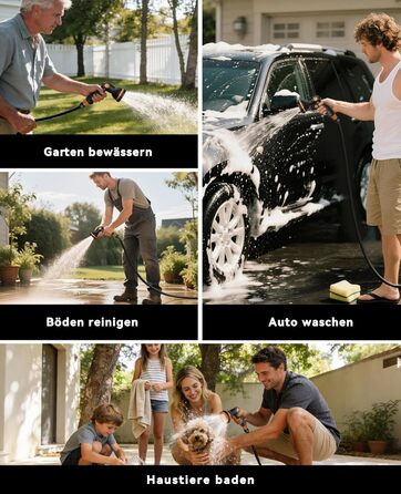 Шланговий барабан SUNPOW настінний 30м для саду, тераси та двору. Автоматичний намотувач шланга 16 мм з фіксацією, поворотна стійка 180°, 10-функціональна насадка для поливу.