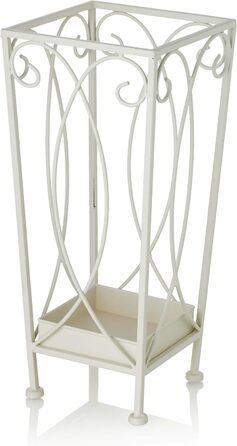 Тримач для парасольки Baroni Home Shabby-Chic Iron, кремовий, 20x20x46 см кремово-білий