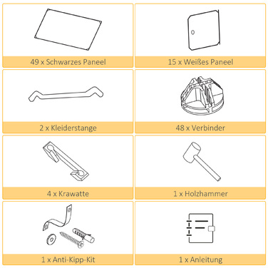 HOMCOM Система полиць DIY з кубиками: 2 великі та 9 маленьких кубиків. Полиця з кубиків DIY, полиця для взуття, полиця для зберігання книг, іграшок. Чорний колір. 111 x 47 x 183 см | Aosom