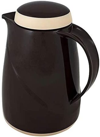 Термос Helios Wave, 1,5 л, пластик, білий, з кришкою-гвинтом, придатний для миття в посудомийній машині, чашка-термос 300 мл