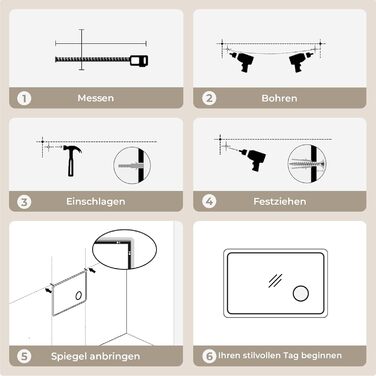 Дзеркало для ванної кімнати S'AFIELINA з підсвічуванням 60x120 см, 3x збільшення, сенсорне керування, IP44, 6500K, холодний білий світ