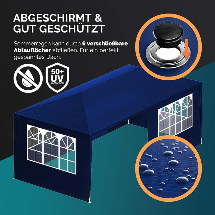 Marquee Rimini Blue 3x6 м Захист від ультрафіолету 50+