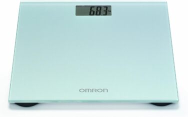 Цифрові ваги для ванної кімнати OMRON HN289 з великим РК-дисплеєм і протиковзкими ніжками, дуже плоскі ваги для тіла, рожевий (сірий)