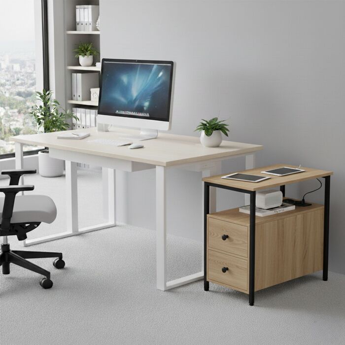 Relaxdays Додатковий столик з розетками