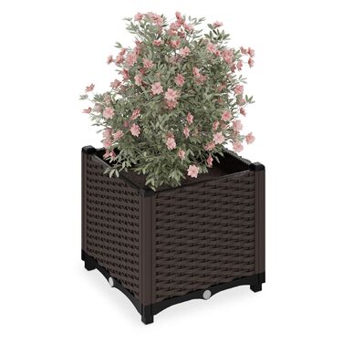 Горщик для рослин Relaxdays з імітацією ротангу