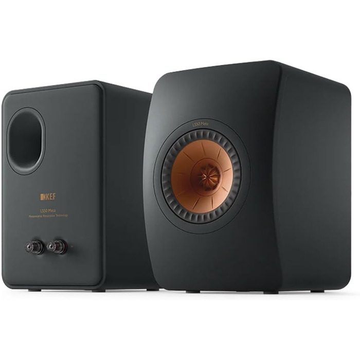 Поличний динамік KEF LS50 Meta HiFi монітор 40-100 Вт (технічний вуглець)