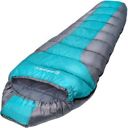 Спальний мішок Bessport, спальний мішок для мумій на відкритому повітрі, 3-х сезонний маленький і надлегкий спальний мішок для дорослих, теплий водостійкий спальний мішок для кемпінгу, трекінгу (небесно-блакитний-S)