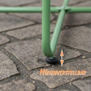 Relaxdays Додатковий столик зі сталі, стійкий до погодних умов