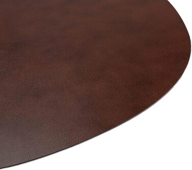 Набори серветок на стіл, 4 шт. – екологічні, стабільні та неслизькі – з преміальної еко-шкіри, Made in Germany (сучасний дизайн), темно-коричневий колір