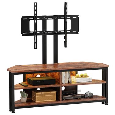 Кутова тумба під телевізор Dripex з кріпленням та LED підсвіткою 106 см