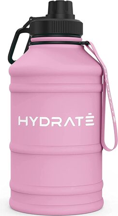 Герметична пляшка для води з нержавіючої сталі HYDRATE 2,2 л з ремінцем