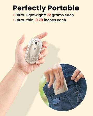 Електричний грієчка для рук Miaton 6000mAh - багаторазовий, портативний нагрівач для рук, кемпінг, подарунок